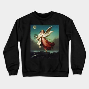 Guardian Angel by Wilhelm von Kaulbach Crewneck Sweatshirt